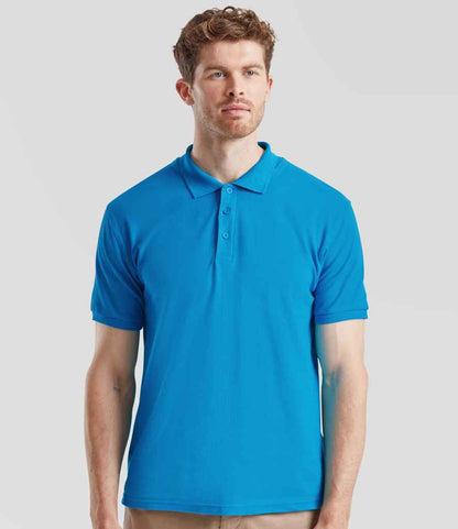 Fruit of the Loom Premium Cotton Piqué Polo Shirt - Azure (SS5)