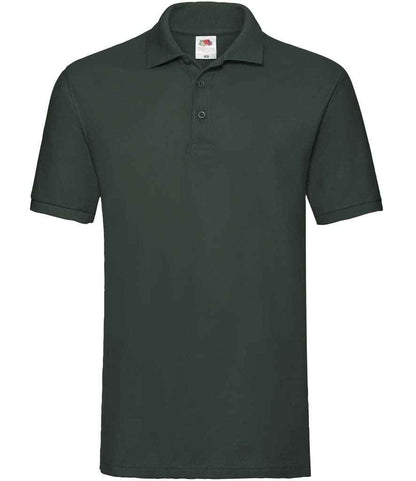 Fruit of the Loom Premium Cotton Piqué Polo Shirt - Bottle Green (SS5)