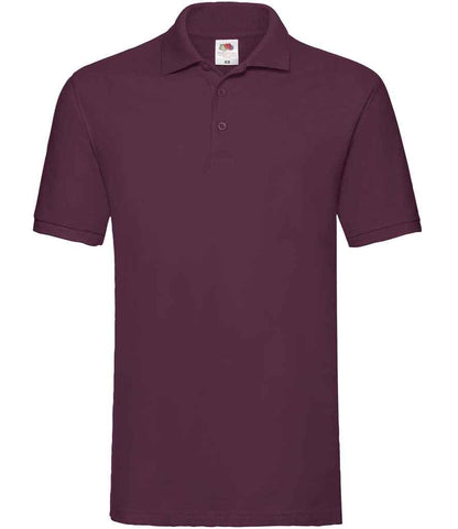 Fruit of the Loom Premium Cotton Piqué Polo Shirt - Burgundy (SS5)