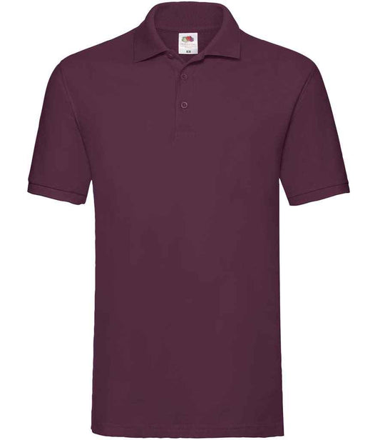 Fruit of the Loom Premium Cotton Piqué Polo Shirt - Burgundy (SS5)