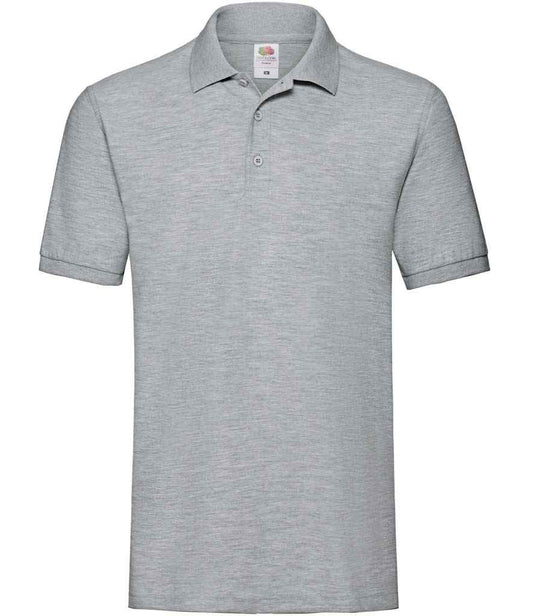 Fruit of the Loom Premium Cotton Piqué Polo Shirt - Heather Grey (SS5)
