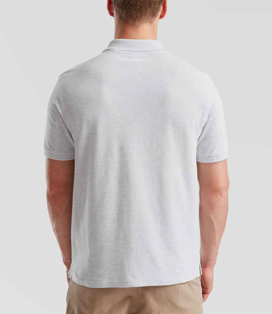 Fruit of the Loom Premium Cotton Piqué Polo Shirt - Heather Grey (SS5)