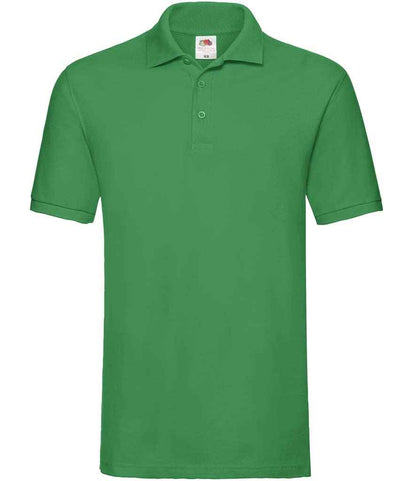 Fruit of the Loom Premium Cotton Piqué Polo Shirt - Kelly Green (SS5)