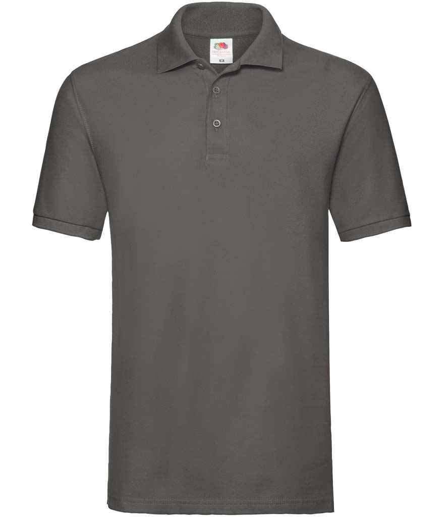 Fruit of the Loom Premium Cotton Piqué Polo Shirt - Light Graphite (SS5)