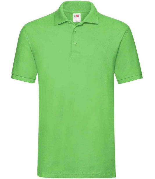Fruit of the Loom Premium Cotton Piqué Polo Shirt - Lime Green (SS5)