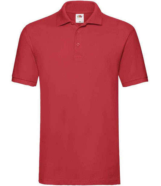 Fruit of the Loom Premium Cotton Piqué Polo Shirt - Red (SS5)