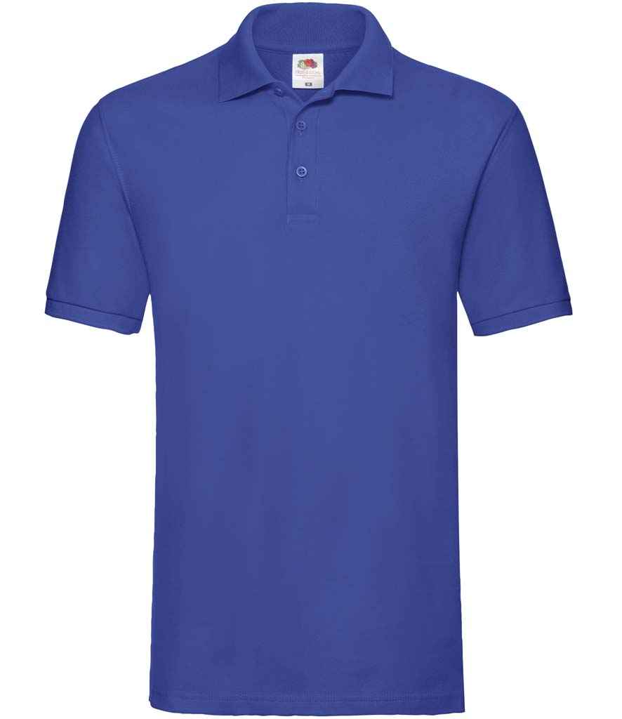 Fruit of the Loom Premium Cotton Piqué Polo Shirt - Royal Blue (SS5)