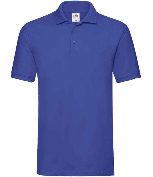 Fruit of the Loom Premium Cotton Piqué Polo Shirt - Royal Blue (SS5)