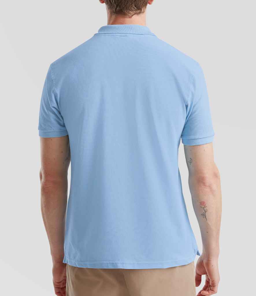 Fruit of the Loom Premium Cotton Piqué Polo Shirt - Sky Blue (SS5)