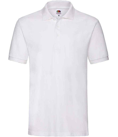 Fruit of the Loom Premium Cotton Piqué Polo Shirt - White (SS5)