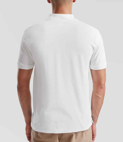 Fruit of the Loom Premium Cotton Piqué Polo Shirt - White (SS5)
