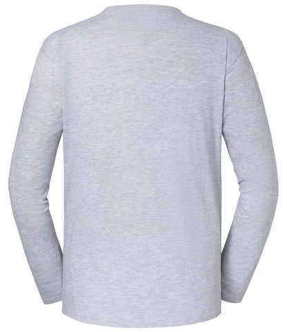 Fruit Loom Iconic 195 Long Sleeve T-Shirt - Heather Grey (SS624)