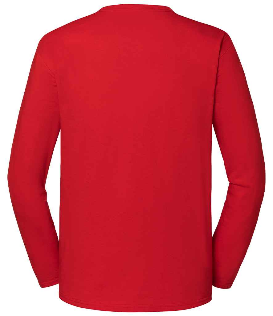 Fruit Loom Iconic 195 Long Sleeve T-Shirt - Red (SS624)