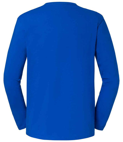 Fruit Loom Iconic 195 Long Sleeve T-Shirt - Royal Blue (SS624)