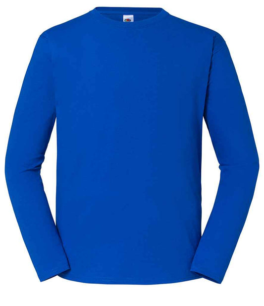 Fruit Loom Iconic 195 Long Sleeve T-Shirt - Royal Blue (SS624)