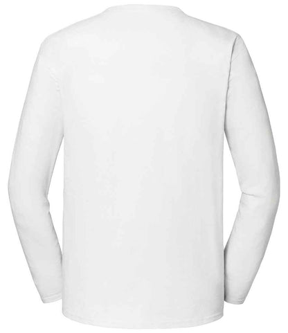 Fruit Loom Iconic 195 Long Sleeve T-Shirt - White (SS624)