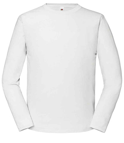 Fruit Loom Iconic 195 Long Sleeve T-Shirt - White (SS624)