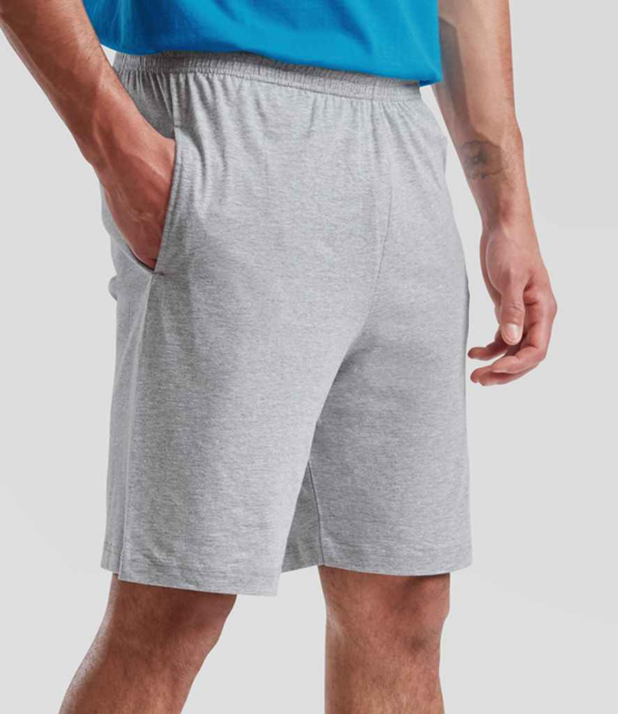 Fruit of the Loom Iconic 195 Jersey Shorts - Heather Grey (SS62)