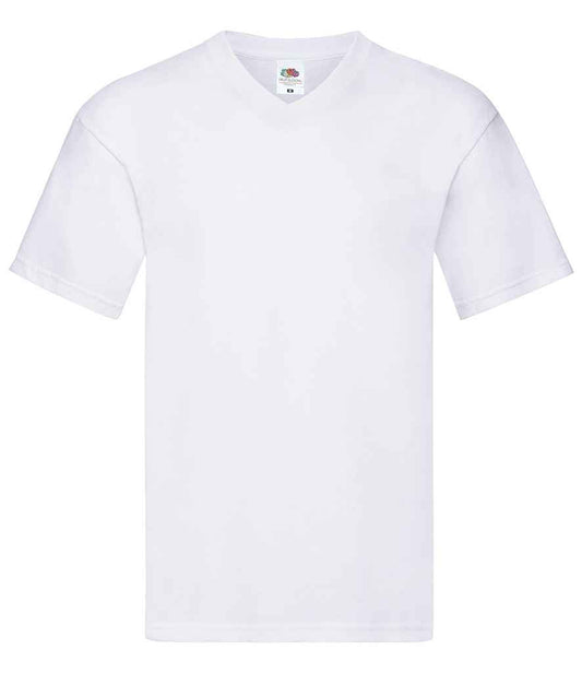 Fruit of the Loom Original V Neck T-Shirt - White (SS631)