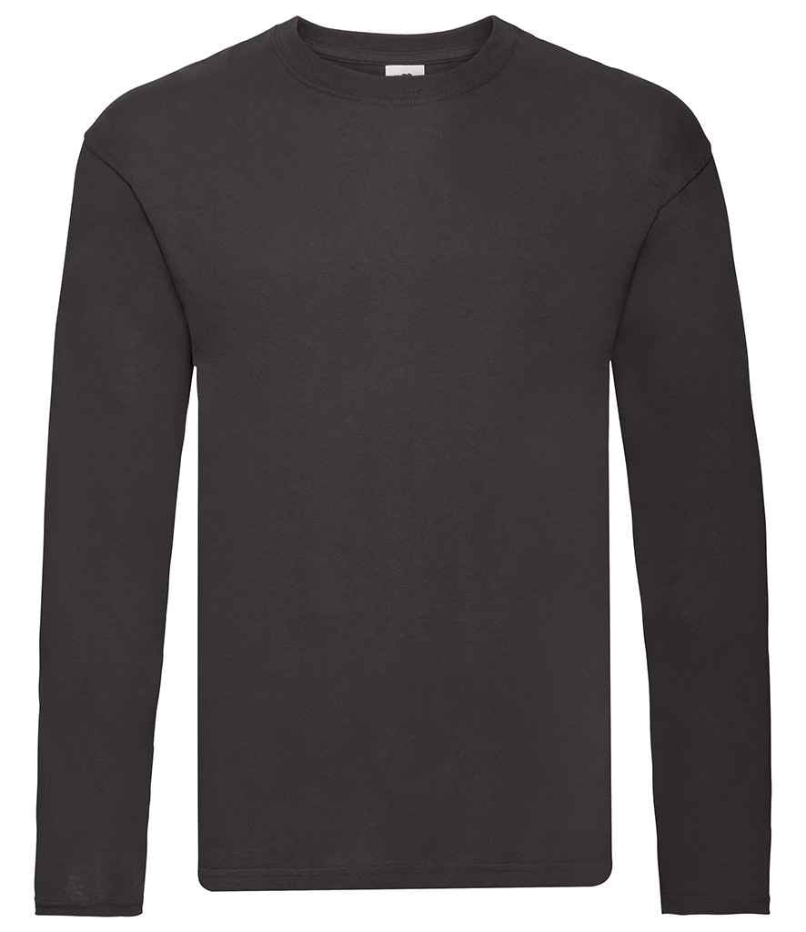 Fruit of the Loom Original Long Sleeve T-Shirt - Black (SS632)