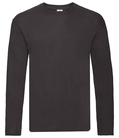 Fruit of the Loom Original Long Sleeve T-Shirt - Black (SS632)