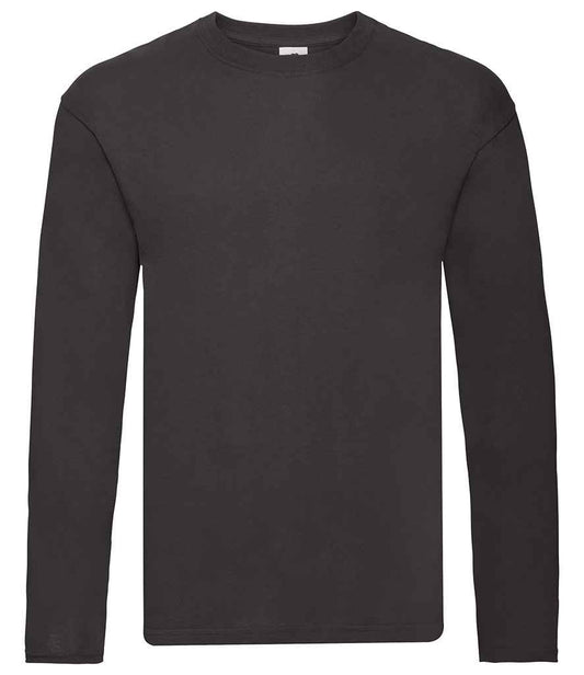 Fruit of the Loom Original Long Sleeve T-Shirt - Black (SS632)