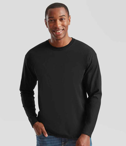 Fruit of the Loom Original Long Sleeve T-Shirt - Black (SS632)
