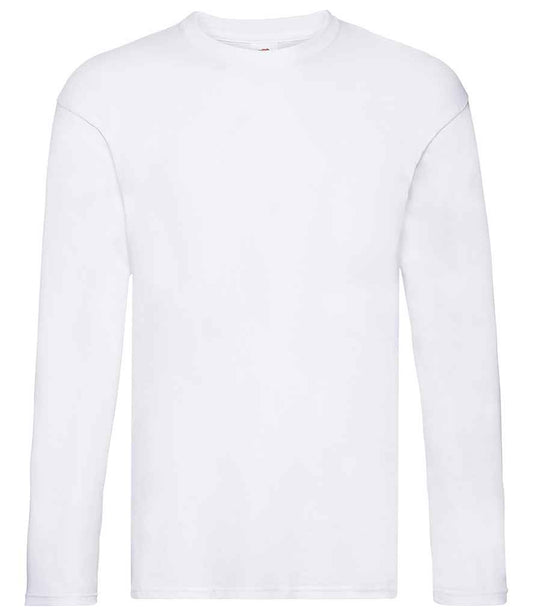 Fruit of the Loom Original Long Sleeve T-Shirt - White (SS632)