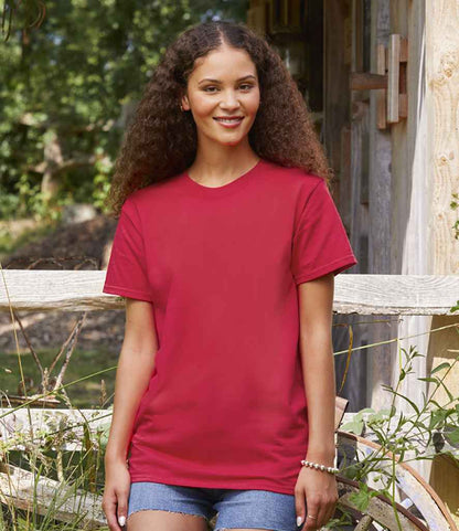 Fruit of the Loom Pure Cotton T-Shirt - Red (SS640)