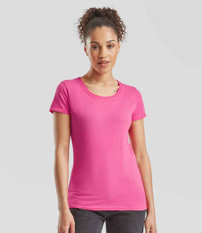 Fruit of the Loom Lady Fit Original T-Shirt - Fuchsia (SS712)