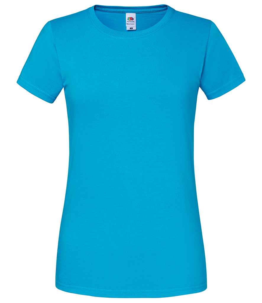 Fruit of the Loom Ladies Iconic 195 T-Shirt - Azure (SS720)