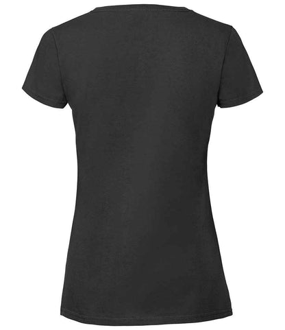 Fruit of the Loom Ladies Iconic 195 T-Shirt - Black (SS720)