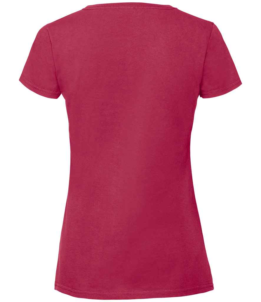 Fruit of the Loom Ladies Iconic 195 T-Shirt - Cranberry (SS720)
