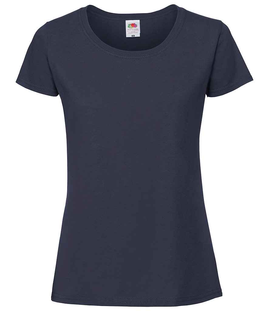 Fruit of the Loom Ladies Iconic 195 T-Shirt - Deep Navy (SS720)