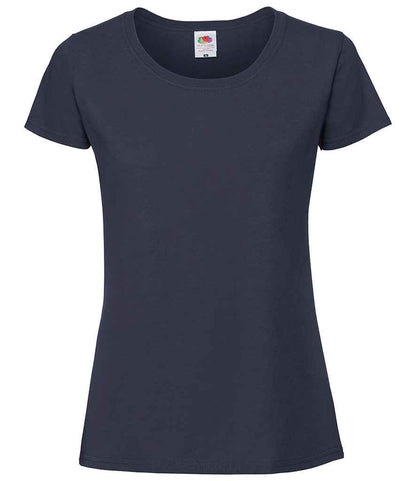 Fruit of the Loom Ladies Iconic 195 T-Shirt - Deep Navy (SS720)