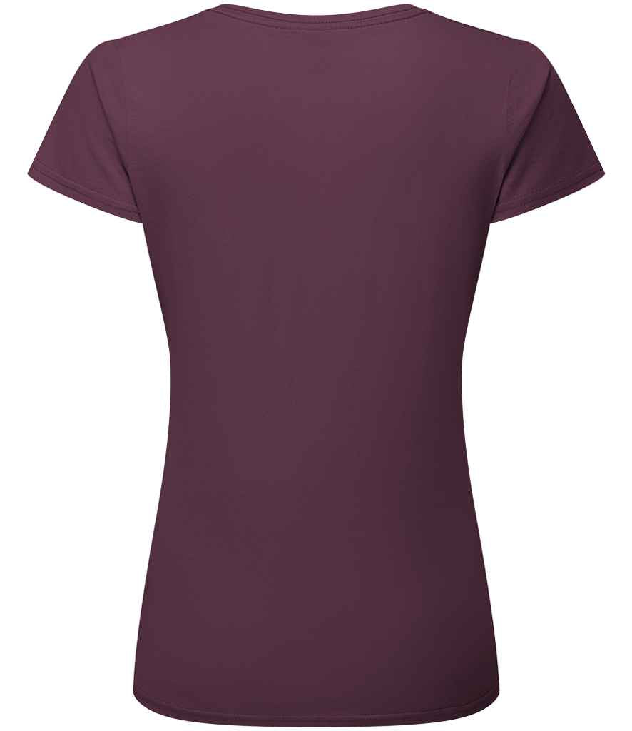 Fruit of the Loom Ladies Iconic 195 T-Shirt - Dark Plum (SS720)