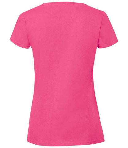 Fruit of the Loom Ladies Iconic 195 T-Shirt - Fuchsia (SS720)