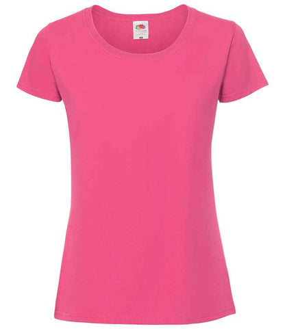 Fruit of the Loom Ladies Iconic 195 T-Shirt - Fuchsia (SS720)