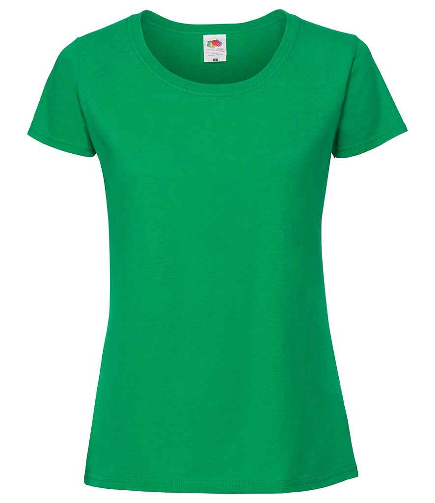 Fruit of the Loom Ladies Iconic 195 T-Shirt - Kelly Green (SS720)