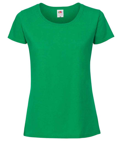 Fruit of the Loom Ladies Iconic 195 T-Shirt - Kelly Green (SS720)