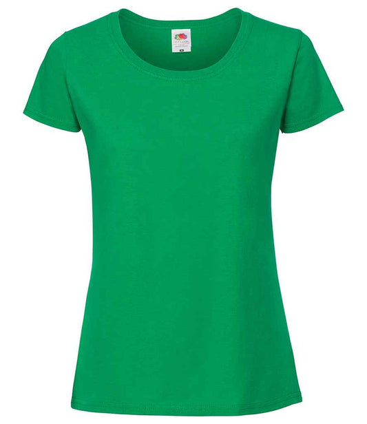 Fruit of the Loom Ladies Iconic 195 T-Shirt - Kelly Green (SS720)