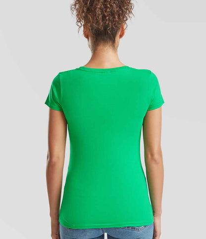 Fruit of the Loom Ladies Iconic 195 T-Shirt - Kelly Green (SS720)