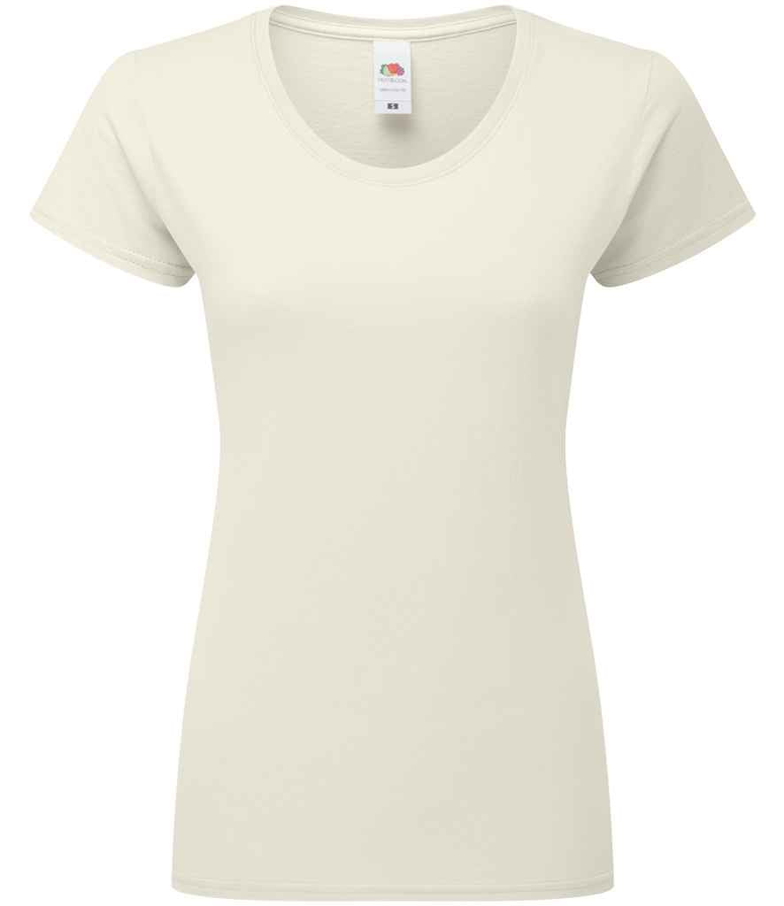 Fruit of the Loom Ladies Iconic 195 T-Shirt - Natural (SS720)