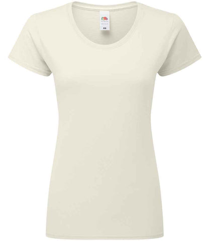 Fruit of the Loom Ladies Iconic 195 T-Shirt - Natural (SS720)