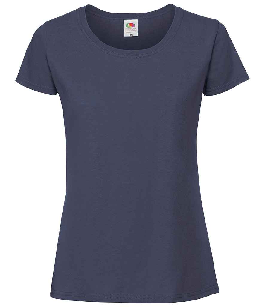 Fruit of the Loom Ladies Iconic 195 T-Shirt - Navy (SS720)