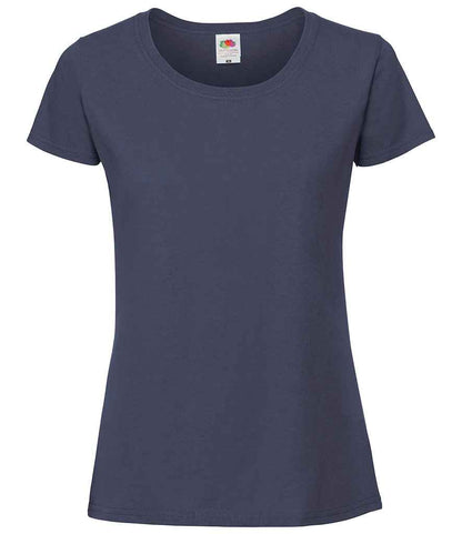 Fruit of the Loom Ladies Iconic 195 T-Shirt - Navy (SS720)