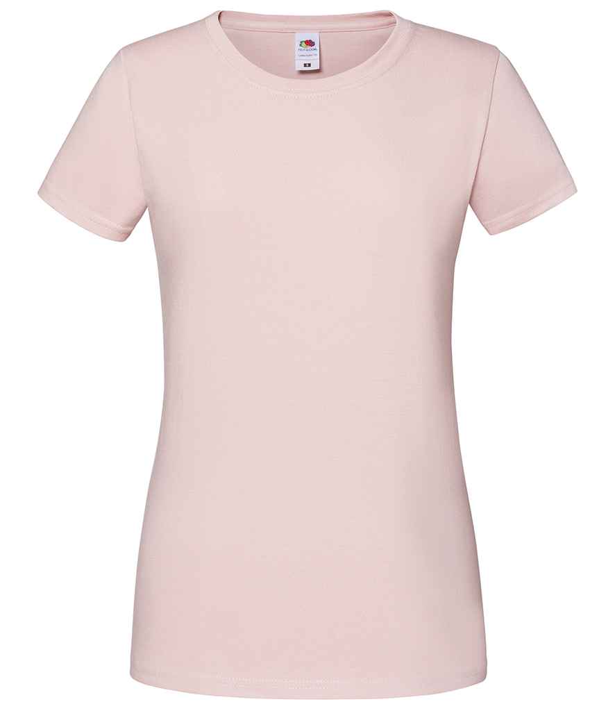 Fruit of the Loom Ladies Iconic 195 T-Shirt - Powder Rose (SS720)