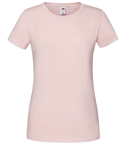 Fruit of the Loom Ladies Iconic 195 T-Shirt - Powder Rose (SS720)