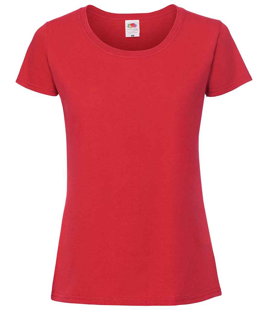 Fruit of the Loom Ladies Iconic 195 T-Shirt - Red (SS720)