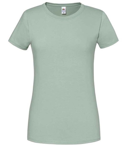Fruit of the Loom Ladies Iconic 195 T-Shirt - Sage (SS720)